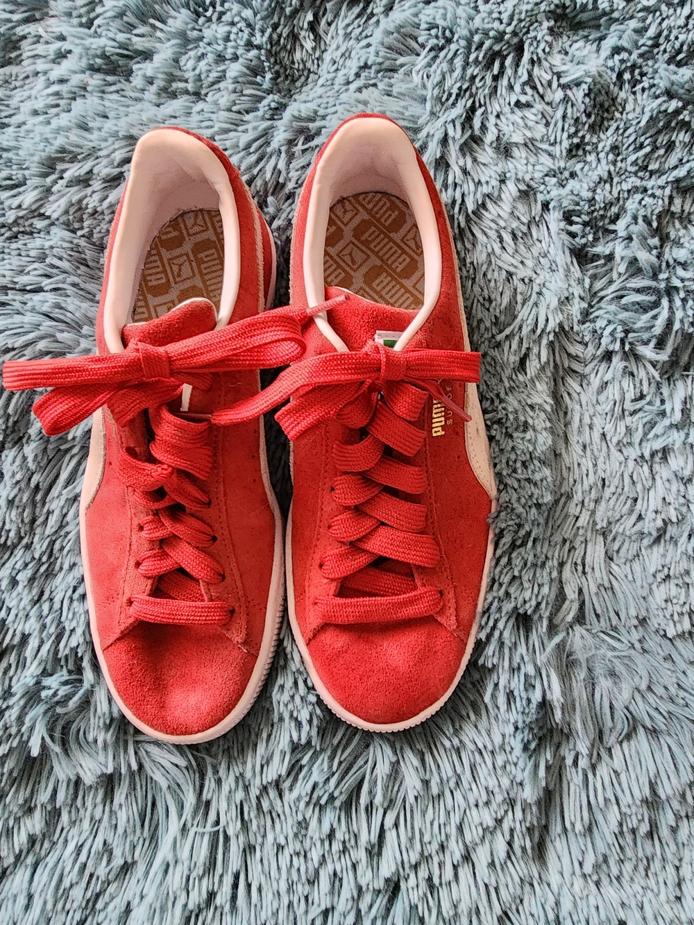 PUMA Women's Suede Classic Sneakers in Red